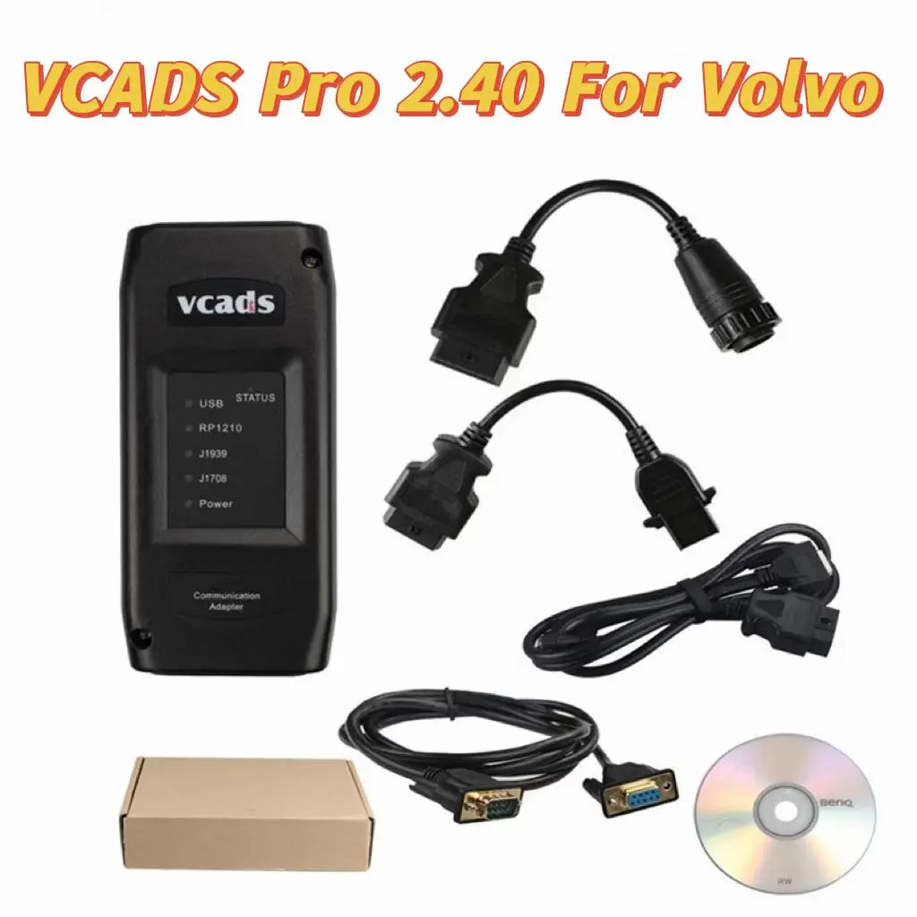 

Высококачественный диагностический инструмент для грузовика Volvo VCADS Pro версии 2,40, поддержка нескольких языков для Volvo VCADS OBD2 сканер