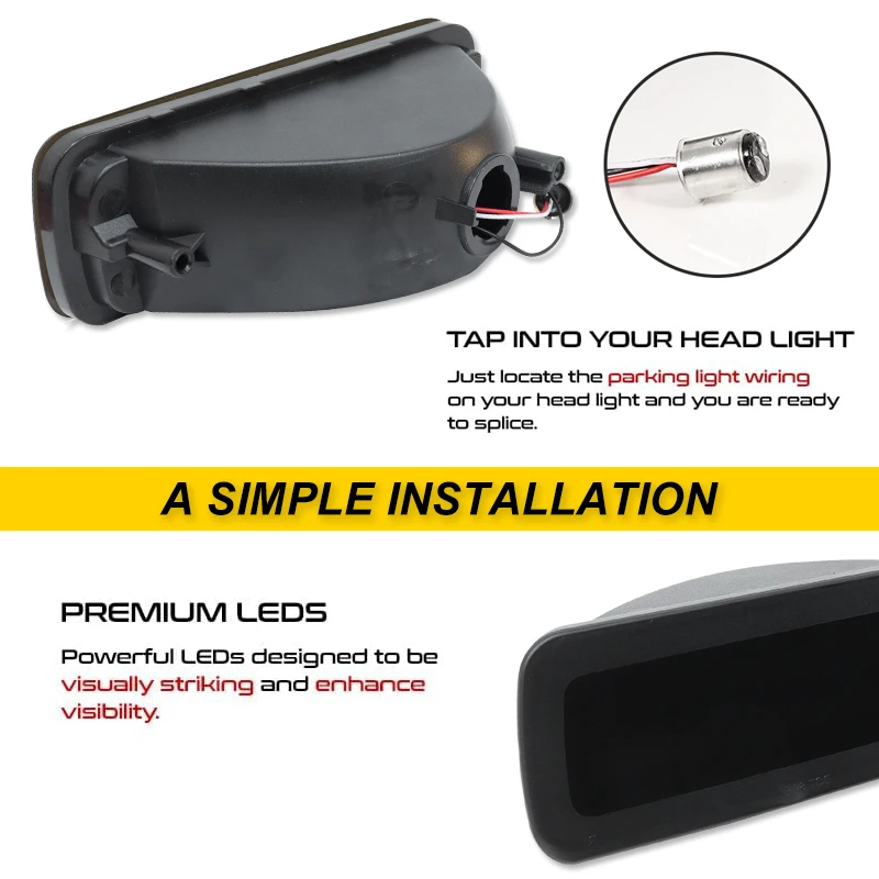 IJDM последовательный передний указатель поворота для Chevrolet Chevy Camaro белый цвет