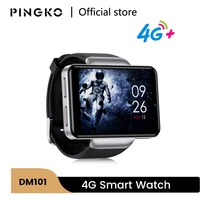 pingko dm101 smart watch men 4g gps wifi support sim card 2080mah battery 32gb rom dual cameras 2022 new smartwatch adult