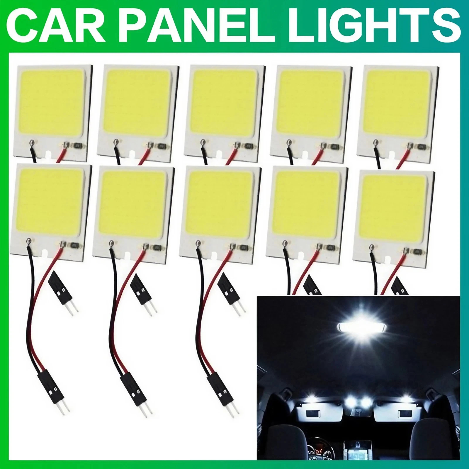 

Белая Лампа Для Чтения 18/24/48SMD LED T10 Автомобильная Парковка Внутренняя Панель Гирлянда Декоративное Освещение Для Салон...