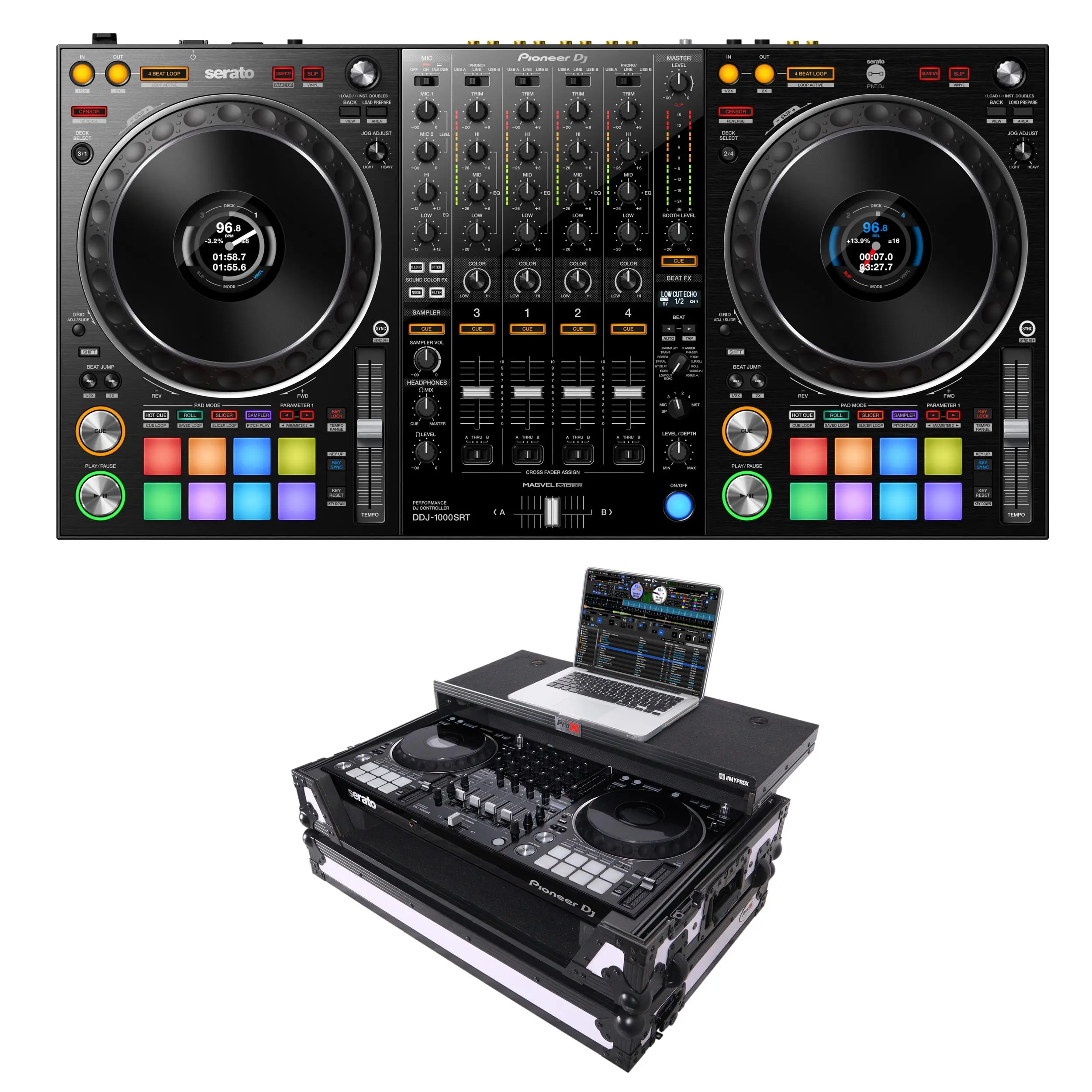 

100% OFFICIAL Pioneer DJ DDJ-1000SRT Workstation Bundle