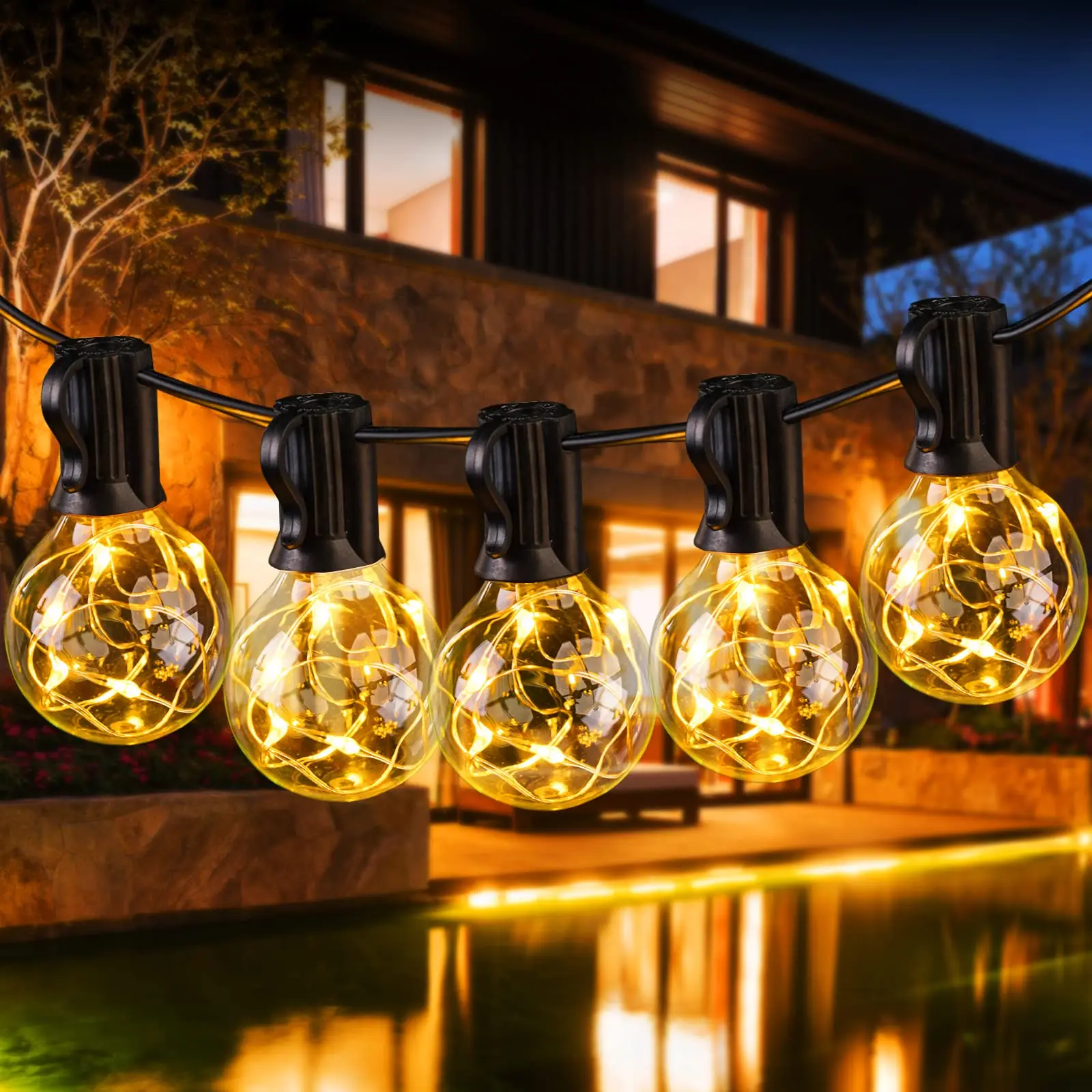 

7.6m Fairy Lights LED Bulb String Light Christmas Decoration E12 DC24V Wedding Christmas Outdoor Room Garland Decorative Lights
