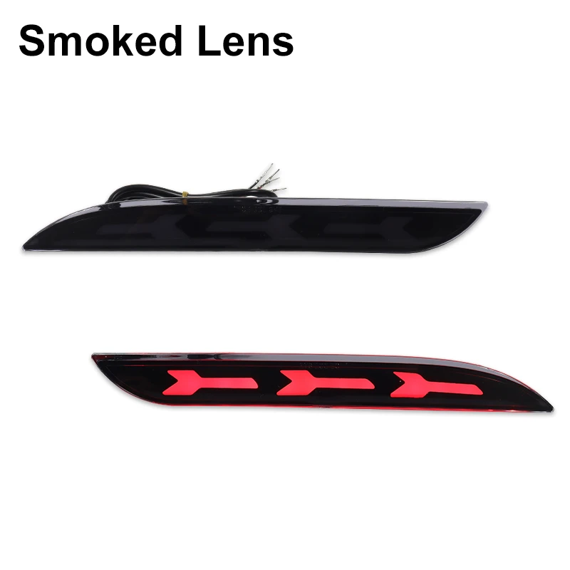 

iJDM 3D оптический стиль светодиодный отражатель бампера противотуманные фары для Ford Mustang последовательные указатели поворота бампер противотуманные фары 2015-2017