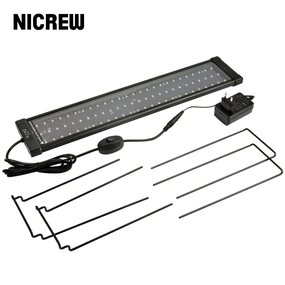 

Аквариумный светильник NICREW ClassicLED PLUS HO, лампа полного спектра для аквариума, для пресноводных аквариумов, гибкие приглушаемые лампы для выращивания растений