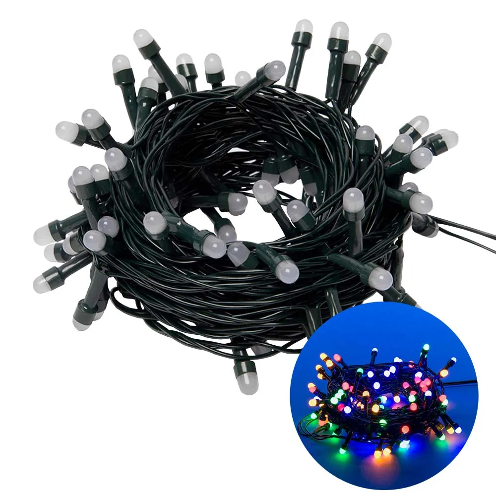 Гирлянда светодиодная Uniel ULD-S0800-100/DGA PEARLS, 8 м, 100 светодиодов, свет разноцветный