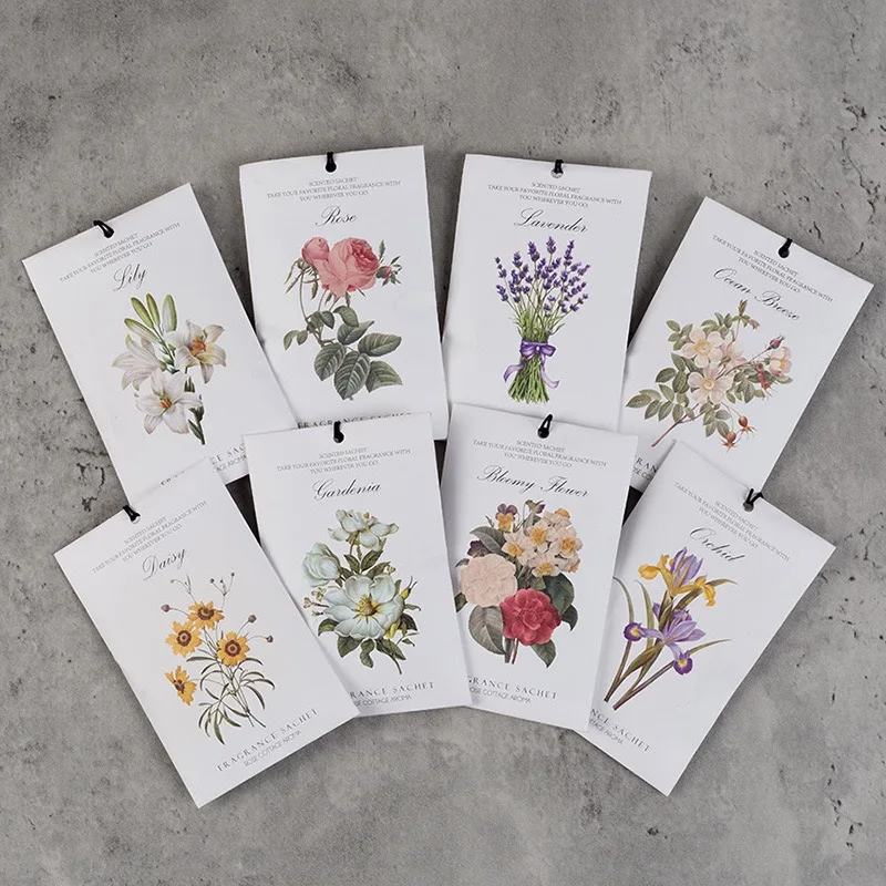 

1Pc Garden Series Scented Sachet Bag Closet Freshener Cabinet Aromatherapy Flower Fragrance Deodorant Car Fragrance Scented Bag