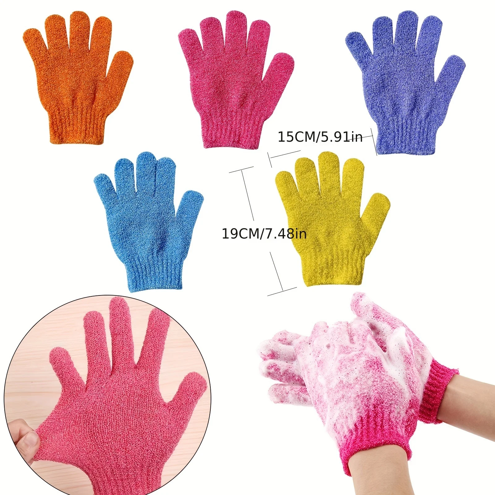 Роскошные Двусторонние Отшелушивающие Перчатки Ультра-мягкие Для Очистки Кожи