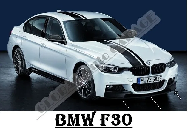 

Для Bmw F30 накладка на передний бампер губа 2010-2020 пианино глянцевый черный разделитель диффузор универсальный спойлер бампер Брызговики Спорт