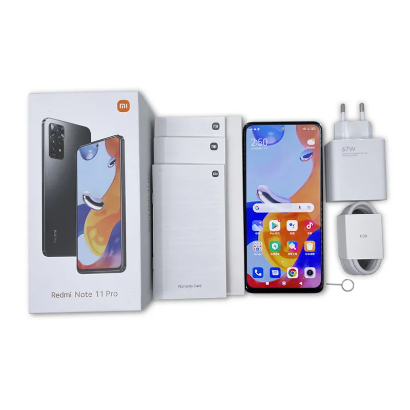 Глобальная версия Xiaomi Redmi Note 11 Pro смартфон 8GB 128GB памяти Процессор MTK Helio G96 Octa Core 108MP