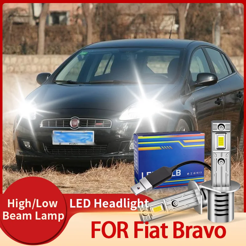 20000LM H1 светодиодная лампа для фар автомобиля 12 В яркая Fiat Bravo II 2006 2007 2008 2009 2010 2011 2012
