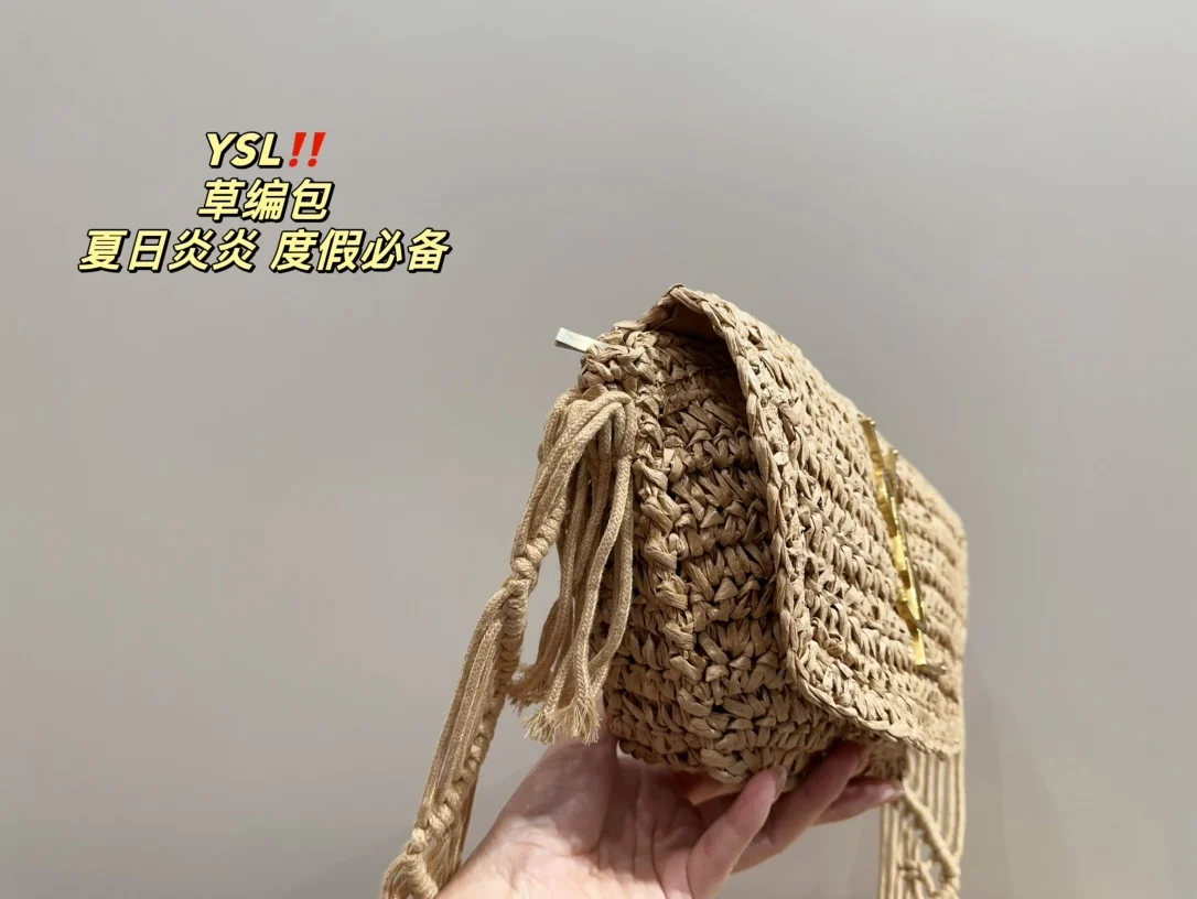 Соломенная В Стиле Сен-Лоран Реплика 1:1 Полная Ощущения Высокого Класса