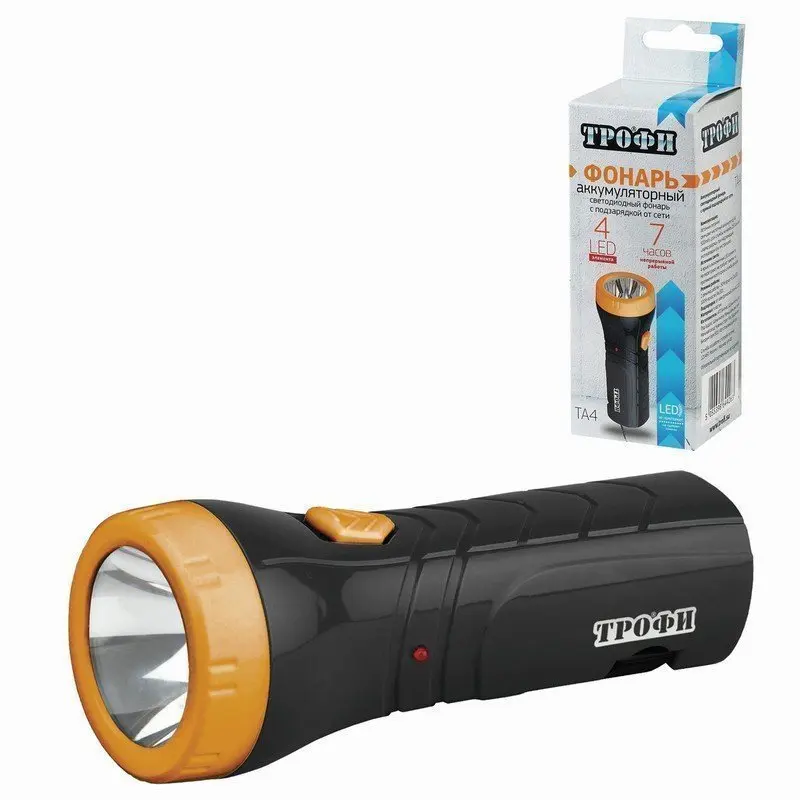 Трофи Фонарь светодиодный 4 x LED аккумуляторный заряд от 220 V 452890 - купить по