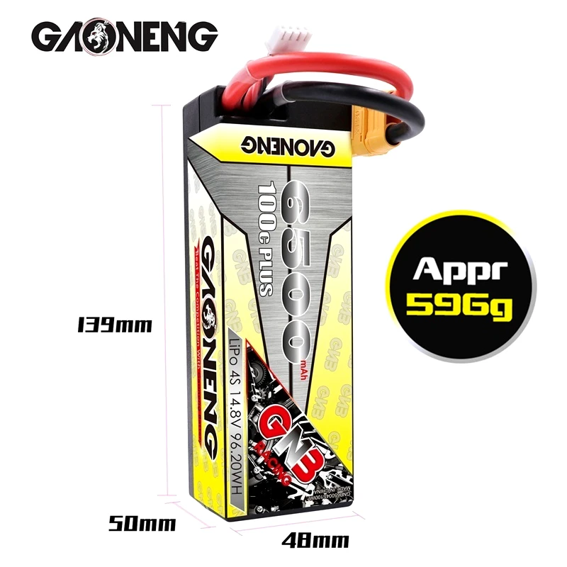 Аккумулятор LiPo Gaoneng GNB 6500 мАч 14 8 в 1/8 c/c | Игрушки и хобби