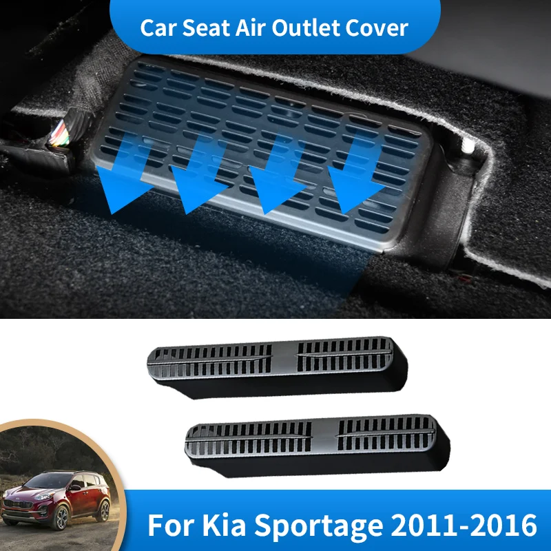 

for Kia Sportage R SL MK3 2011~2016 Car Air Vent Antiblocking Dust Cover Under Seat Air Conditioning Outlet Cover Accessories