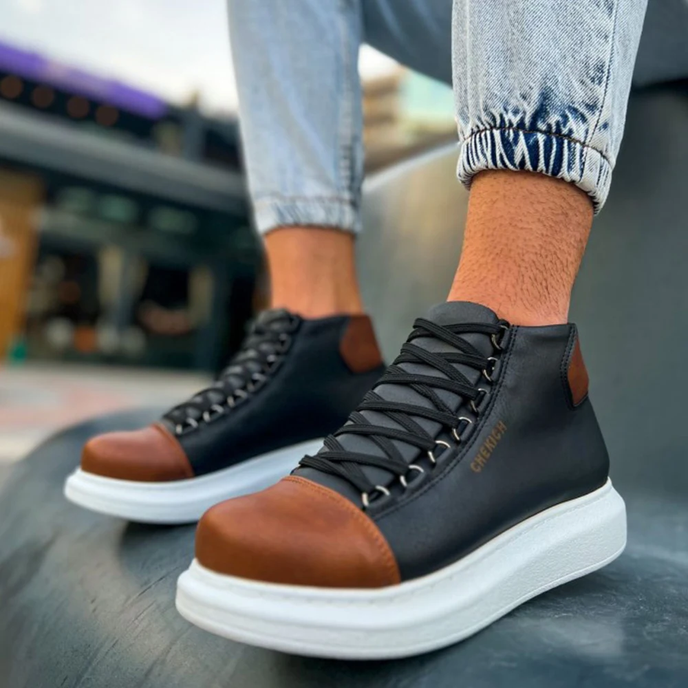 Men's and Women's Shoes Brown Black 2023 Faux Leather Fall Season Lace Up Unisex Sneakers Comfortable Ankle Gentlemen's Fashion Office Trekking Outdoor Light Odorless Breathable Warm Boots Non Slip Snow 258