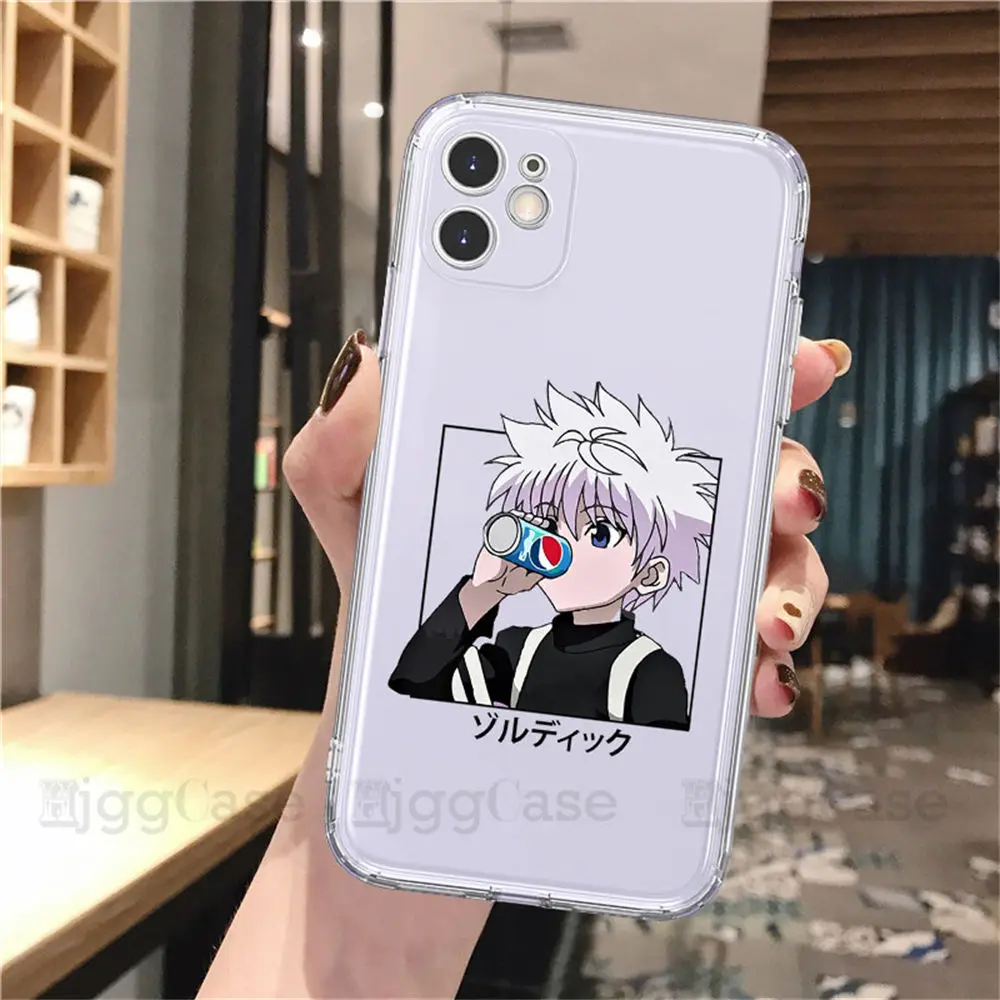 Матовый Силиконовый чехол Hunter X Для iPhone 11 12 13 Pro XR XS MAX SE 2020 7 8 Plus HXH прозрачный мягкий