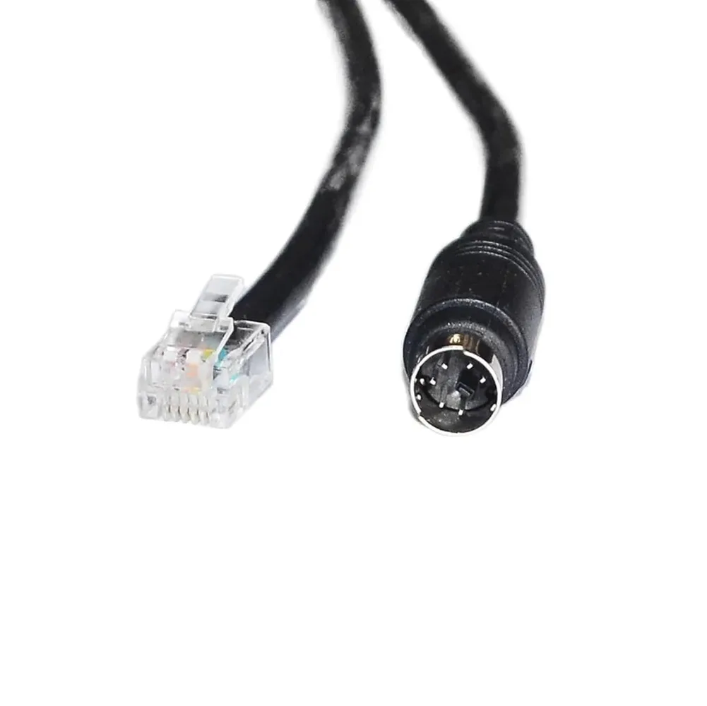 Фото Соединительный кабель Mini DIN 6PIN к RJ12 6P6C длиной 2 м для педалей FANATEC/SHIFTERS к колесам FANA KABLE PS/2 к RJ12 6-контактный кабель №1