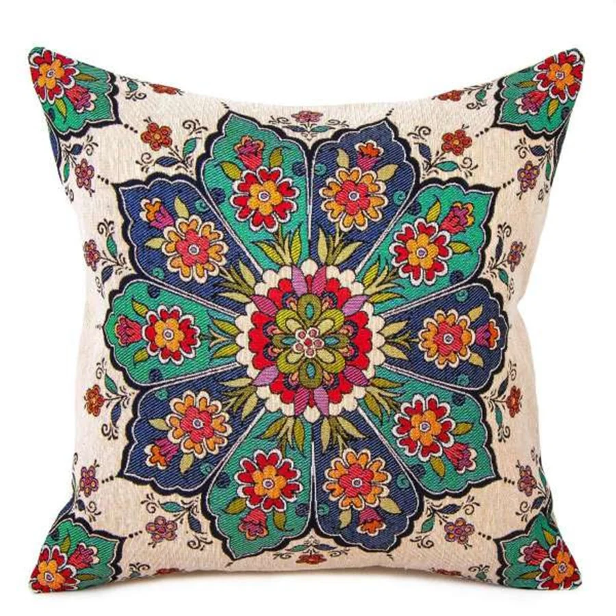 DesingONB Authentic Multicolor Patterned 45*45 cm Size Pillow and Cushion Cover Home Office Decoration Textile