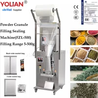FZL-500 5-500g Filling Sealing  Machine For Granule Particles Powder For Sachet Food Nuts Spices Tea Coffee Bean
