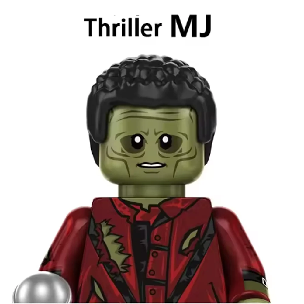 Фото Конструктор MJ: Мини-фигурки Майкла Джексона, аниме-модели для косплея, многосуставные украшения, подарки для фанатов, аксессуары на Хэллоуин №5