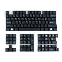 gmk black warrior keycaps 124 keys pbt keycaps cherry profile dye sub personalized gmk keycaps for mechanical keyboard