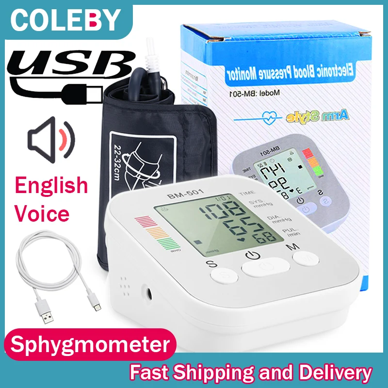 

COLEBY Hematomanometer Mini Sphygmomanometer Digital Wrist Monitors Pulse Heart Beat Rate Meter Device Medical Equipment