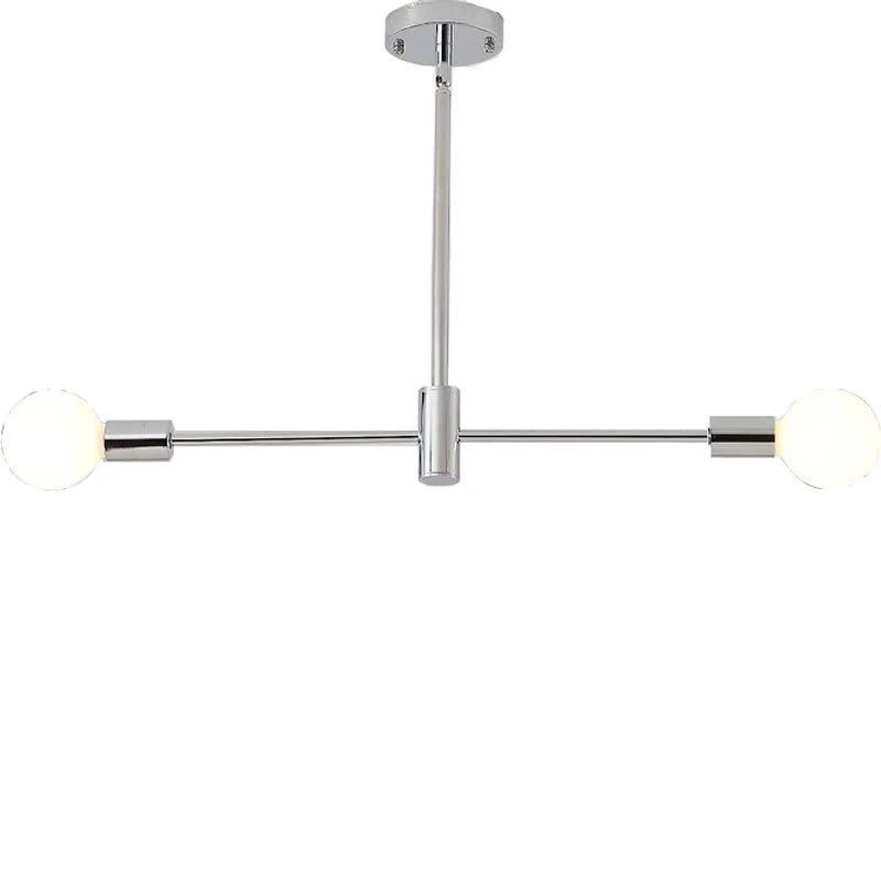 

Потолочная люстра серебристого цвета металлическая 220В