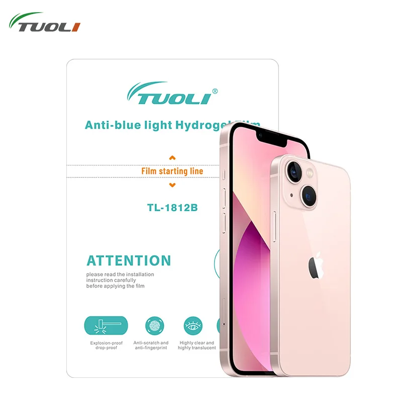 

Tuoli 18Cm*12Cm Hydrogel Screen Protector Film Tpu Hydrogel Film For Mobile Protector Cutting Machines