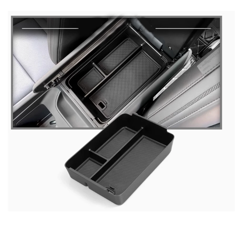 

Автомобильный ящик для хранения для Hyundai Santa Fe MX5 2024 ~ 2026, подстаканник, подлокотник, центральная консоль, органайзер для мелочей, лоток, аксессуары