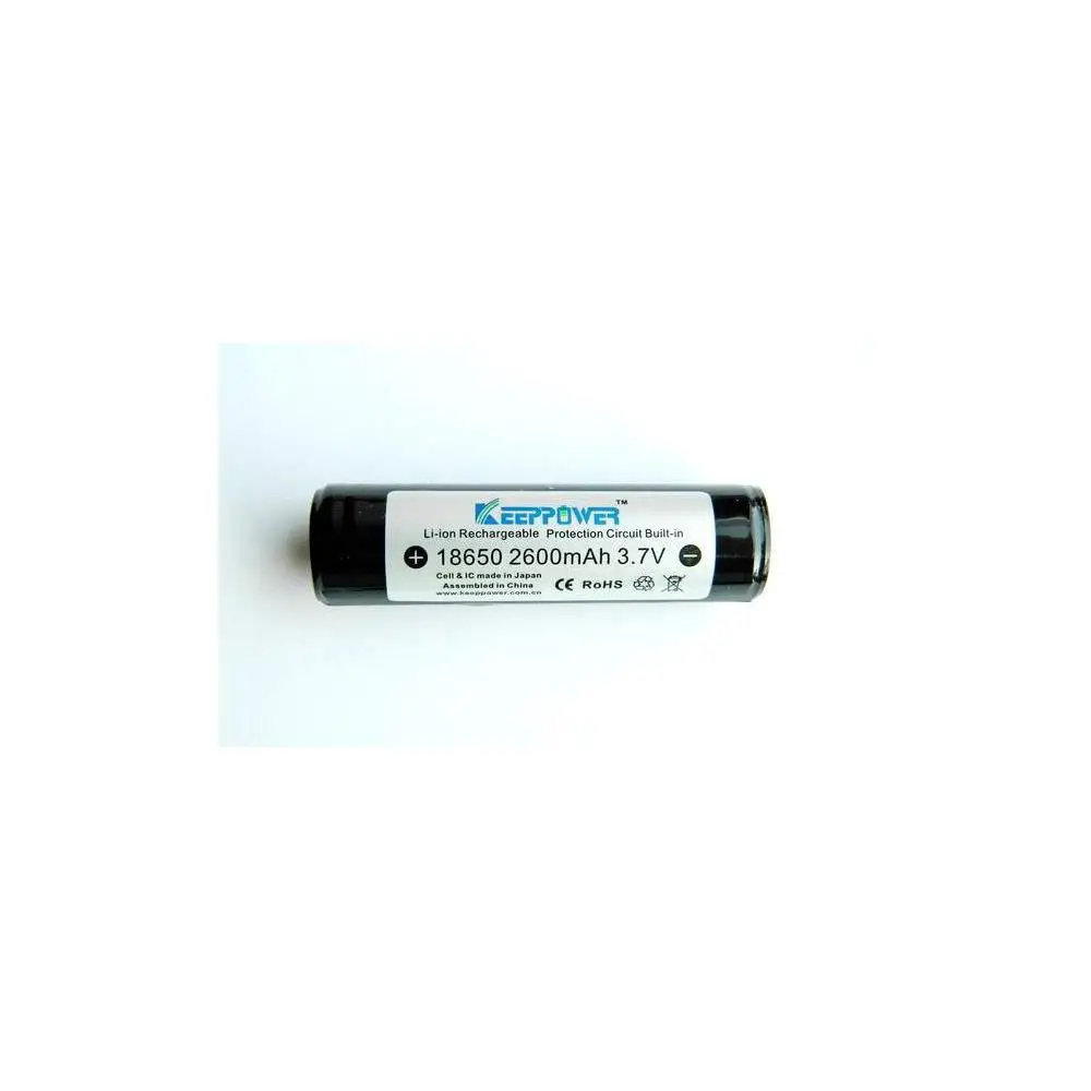 Аккумулятор защищенный 18650 (SANYO UR18650FM) 2600мАч KeepPower 3,7В Li-Ion