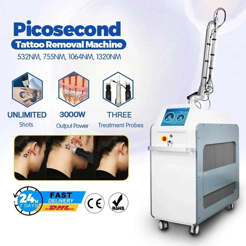 

Sbiancamento Della Pelle Professionale 1064Nm 785Nm 532Nm Nd Yag/Q-Commutato Di Rimozione Del Tatuaggio Di Rimozione Del Pigment