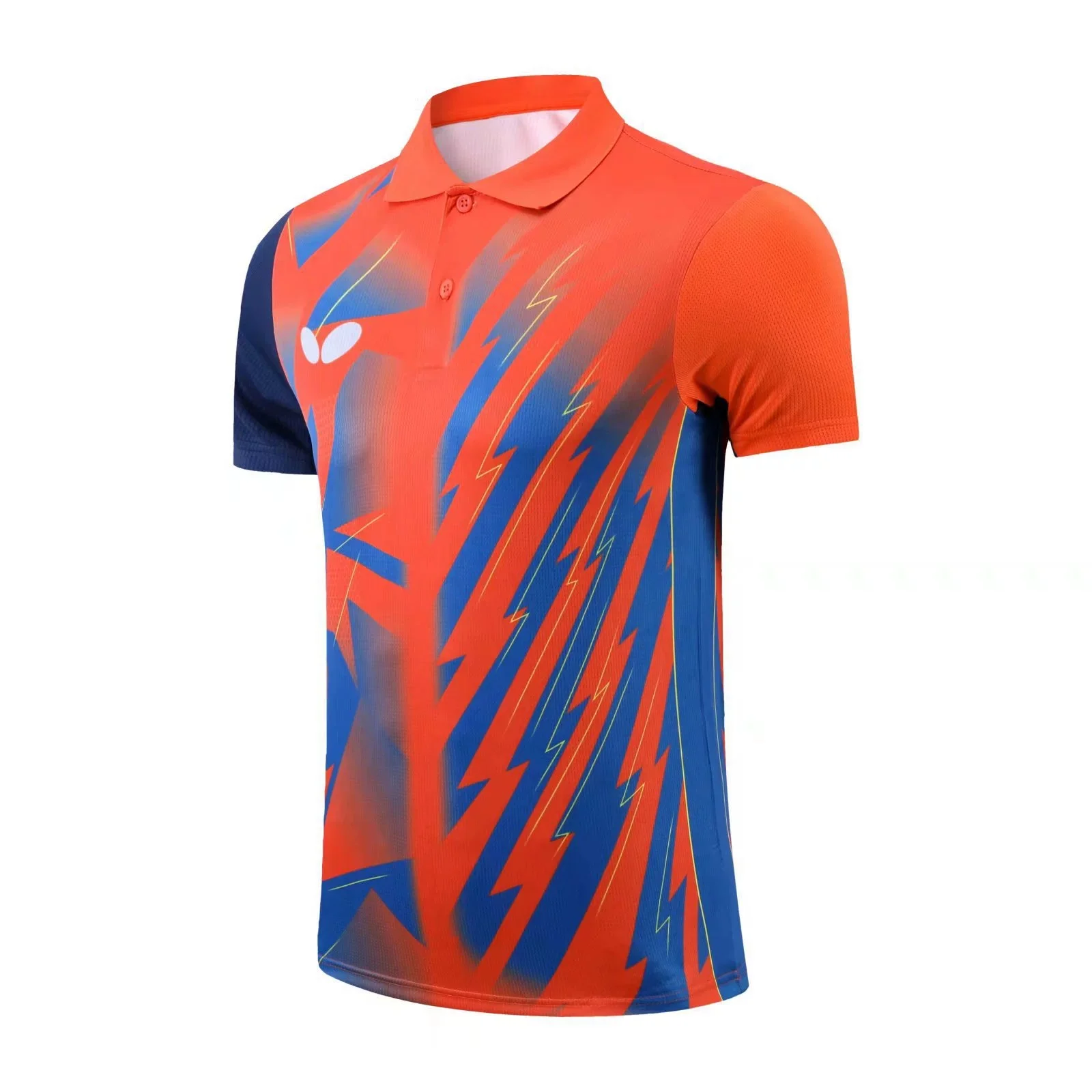 New Quick Drying Table Tennis Clothes Men T-shirt With Logo Printing Badminton Uniforms Boys Lapel Women T Shirt 6XL