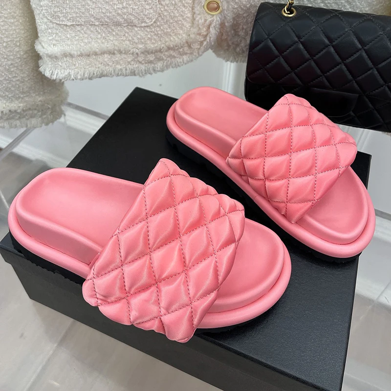 

Trend Platform Slippers for Women 2023 Luxury Classic Sandals Woman Footwear Ladies Calzados De Mujeres Large Size 41 42 43