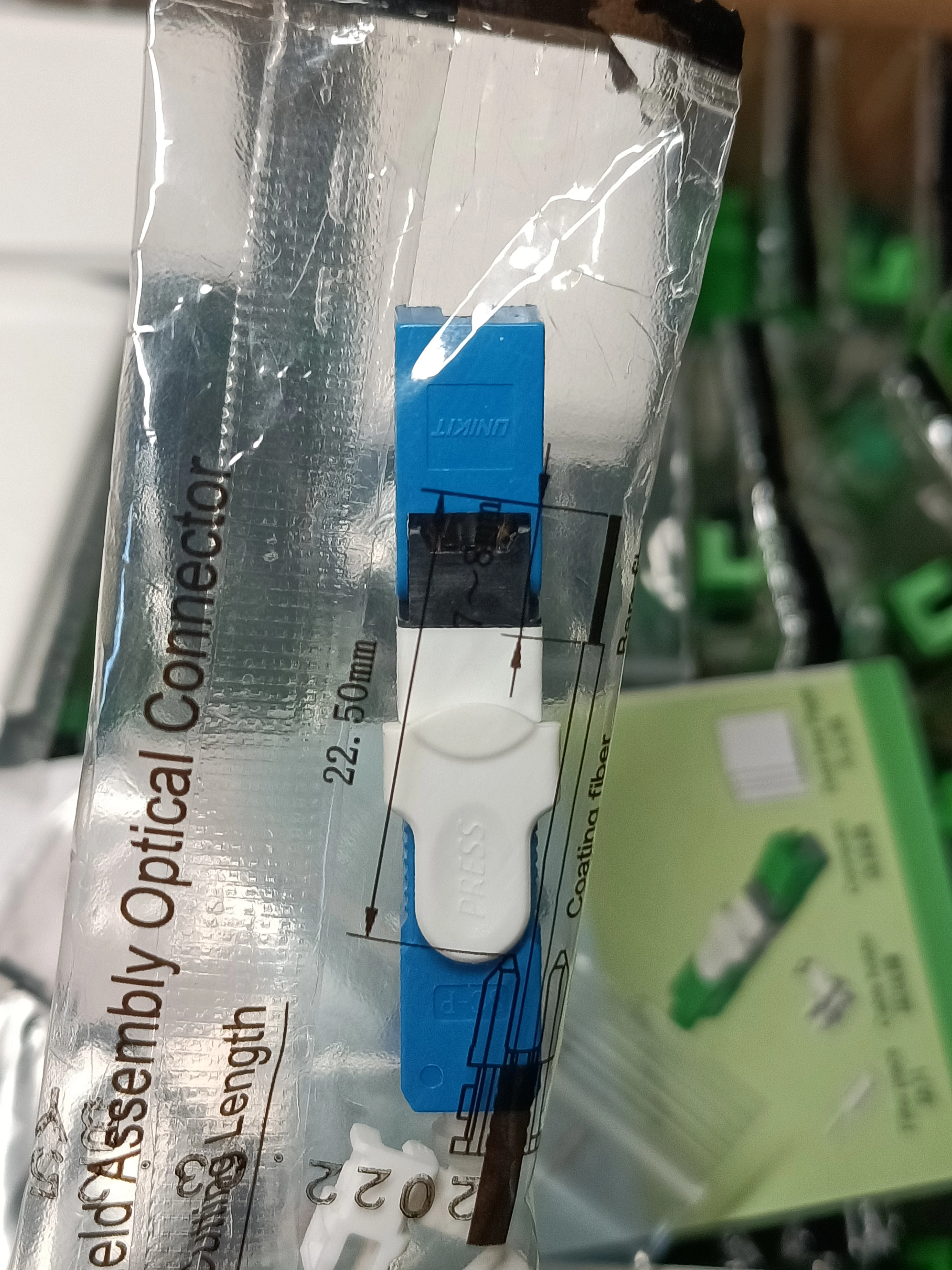 Одномодовый волоконно-оптический Быстрый коннектор FTTH SM UNIKIT ESC250D SC UPC - купить по