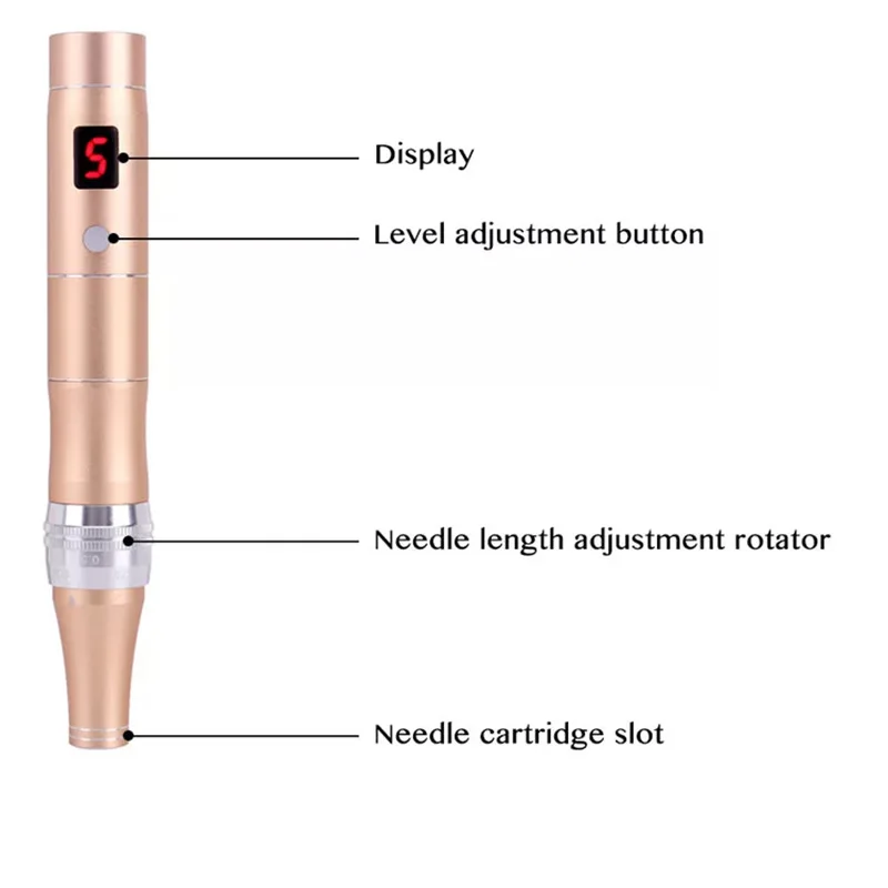 High Quality Portable Rechargeable Microaguja Electric Nano Derma Pen For Home Use enlarge