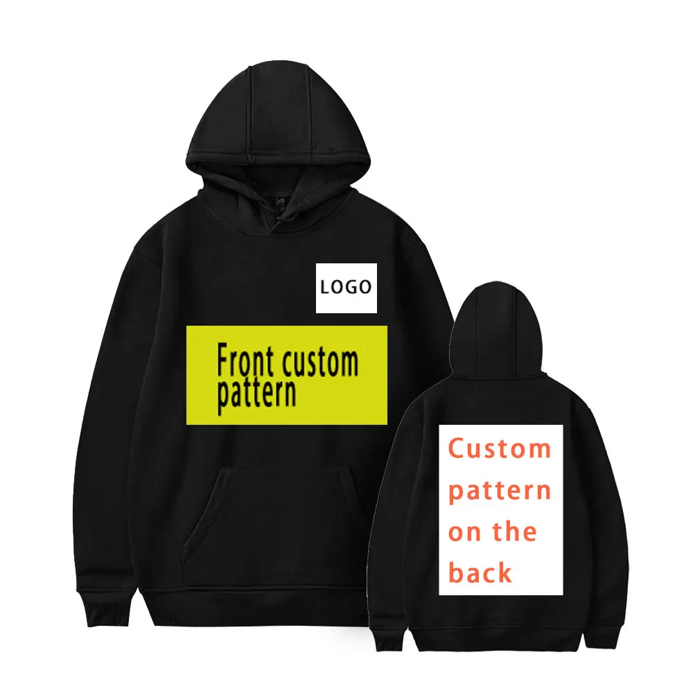 Custom Photo Hoodies 2022 Autumn Women Men Long Sleeve Solid Color Sweatshirts Casual Plus Size 6XL Clothes Streetwear Pullover