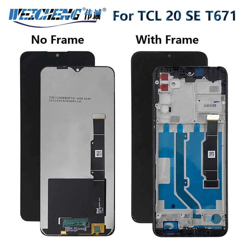Замена дигитайзера сенсорного экрана ЖК-дисплея в сборе для TCL 20 SE T671H Pantalla с