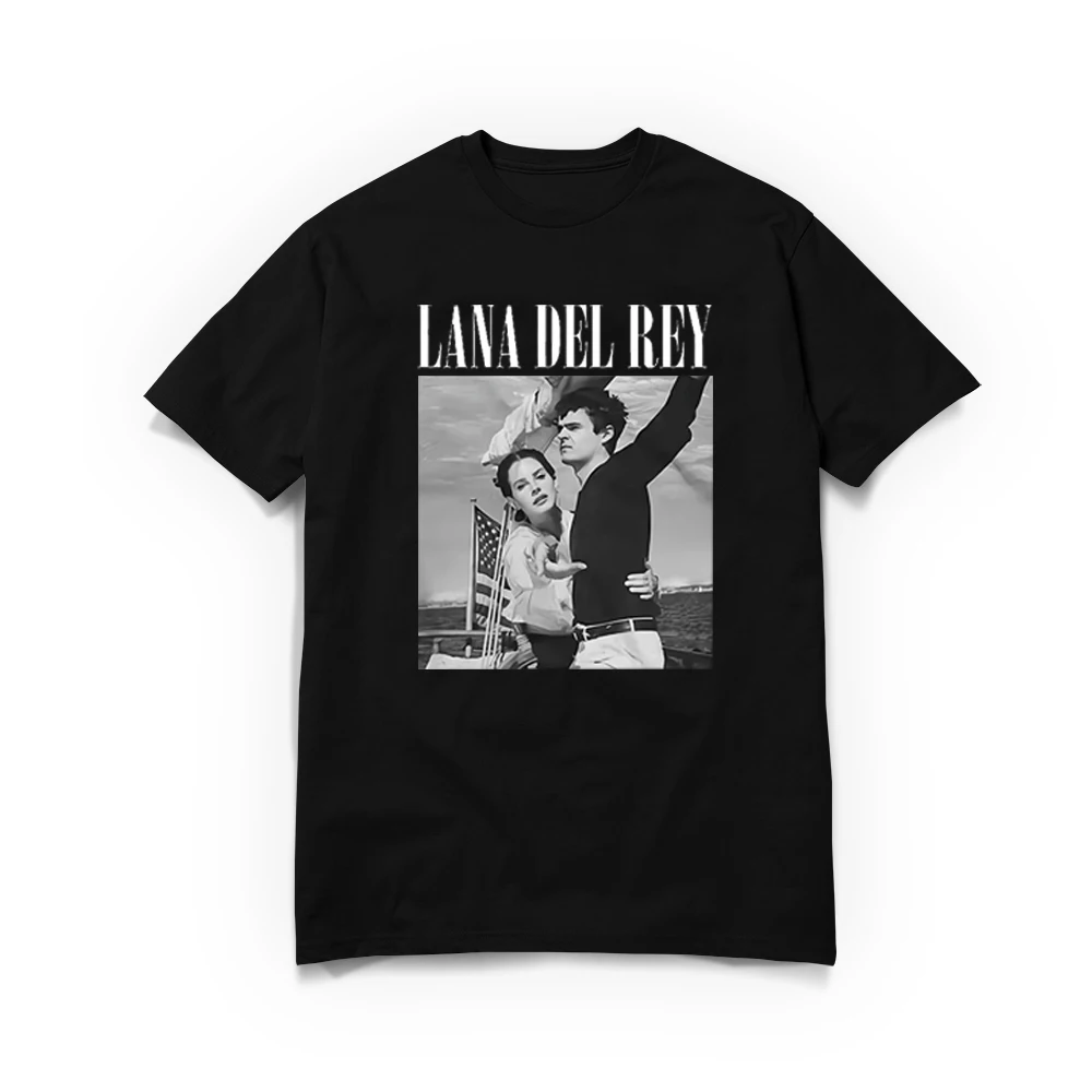 

90-х годов певица Лана Дель Рей графическая футболка унисекс Harajuku мужская ретро с коротким рукавом хлопковая рубашка оверсайз футболка нова...