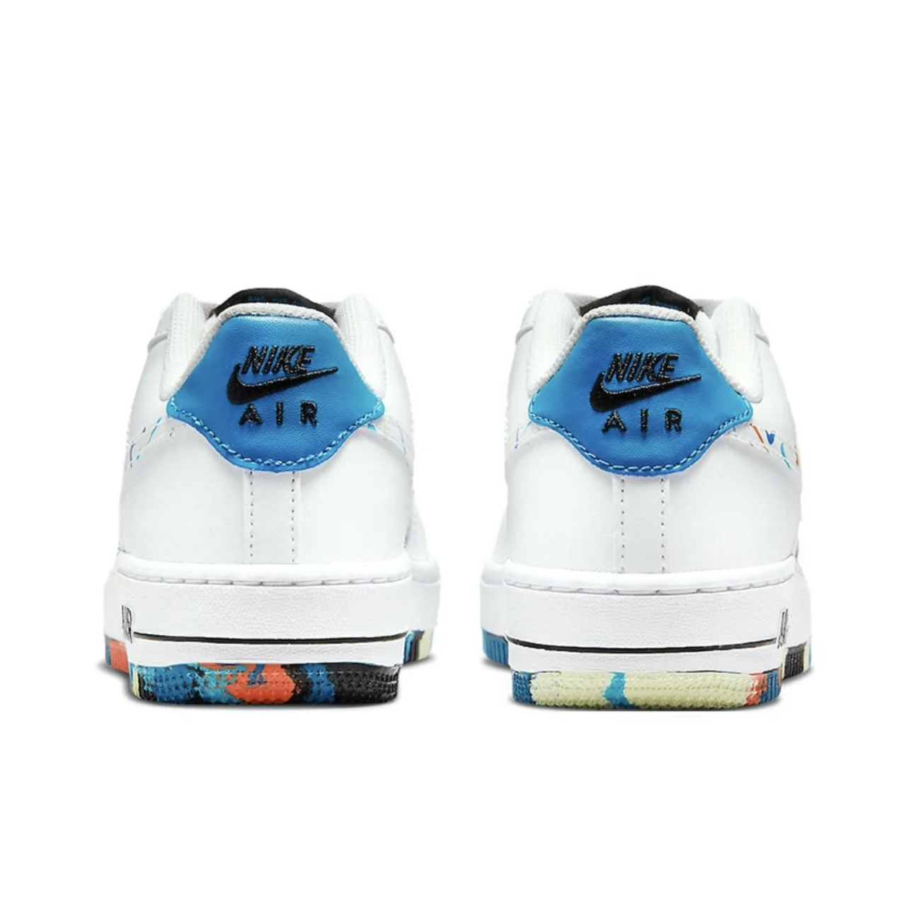 Детские низкие кроссовки Nike Air Force 1 белые молодежные DM7597-100