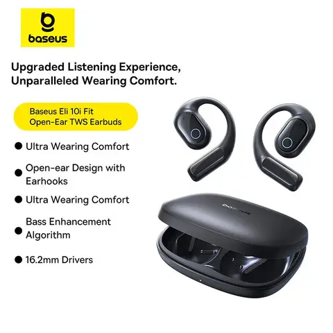 Наушники-вкладыши Baseus Eli 10i Fit Open-Ear TWS