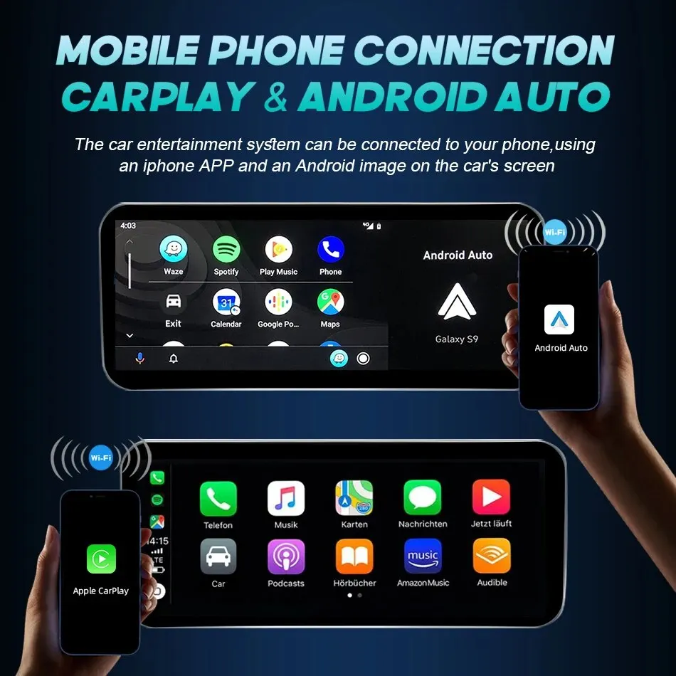 Фото Android 14 Беспроводной автомобильный Carplay для BMW 1 2 серии F20 F21 F22 F23 Автомобильная стереосистема с сенсорным экраном Авторадиоплеер 4G GPS-навигация №4
