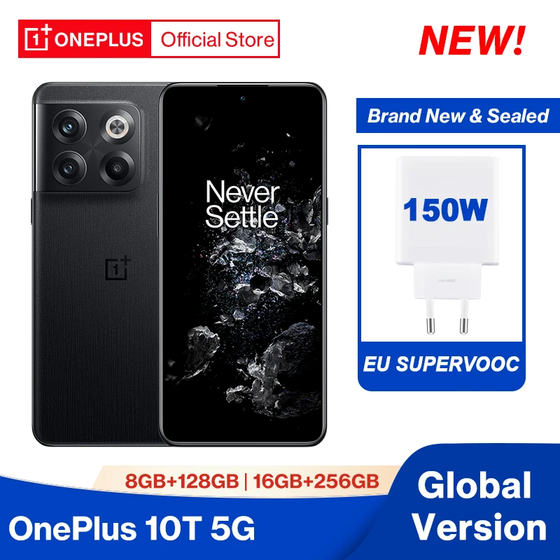 Global Version OnePlus 10T 10 T 5G Smartphone 8GB 128GB Snap
