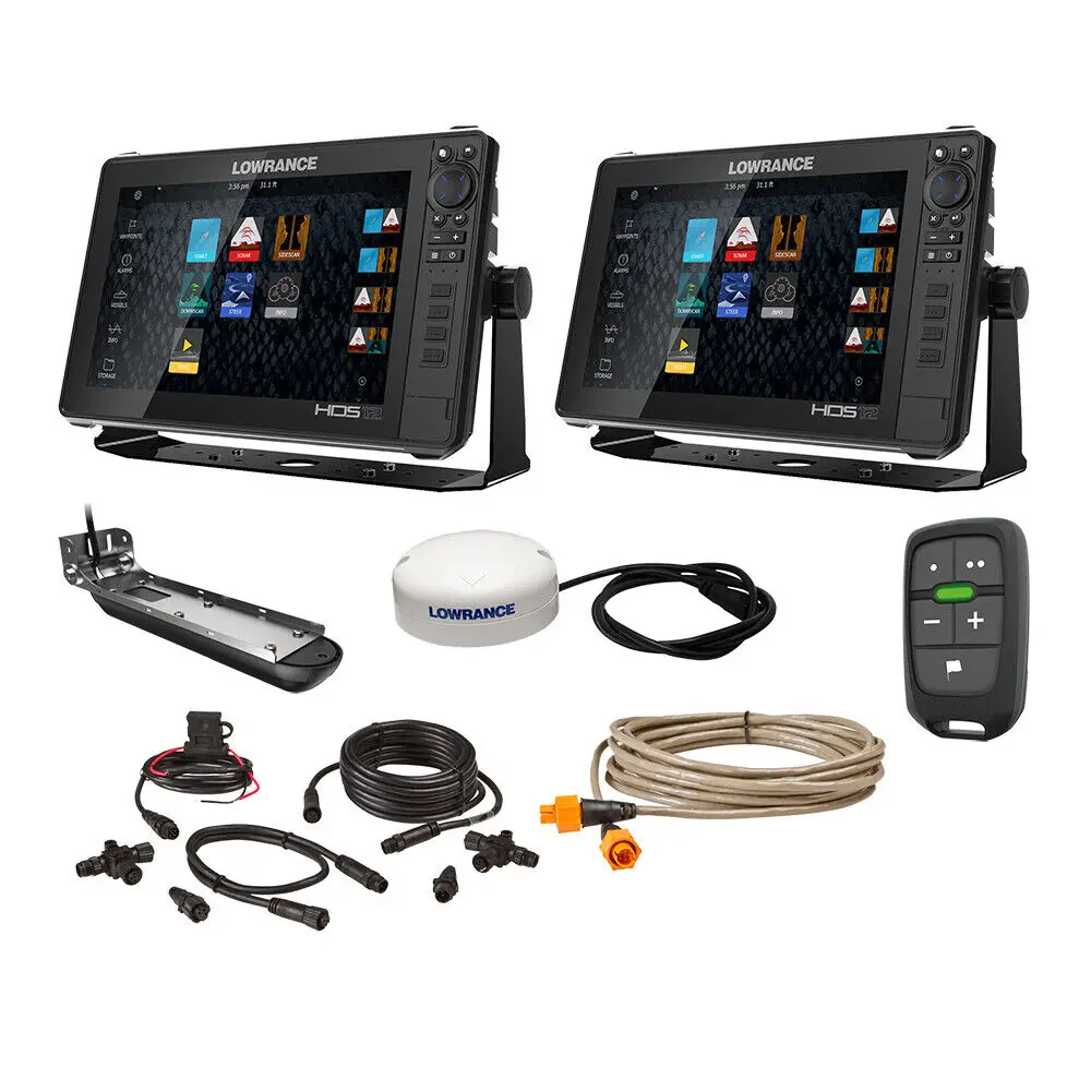 

HIGH QUALITY ON LOWRANCE DUAL HDS12 LIVE BOAT IN A BOX