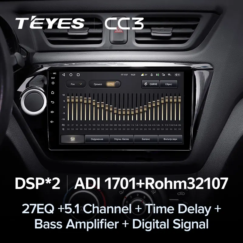 TEYES Тиайс CC3 Штатная магнитола For Киа Рио 3 4 For Kia RIO 3 4 2011 ...