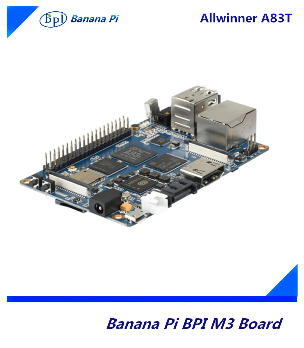 Banana Pi BPI-M3 AllWinner A83T Octa-core Super Charged Single Board Computer Open Source Hardware