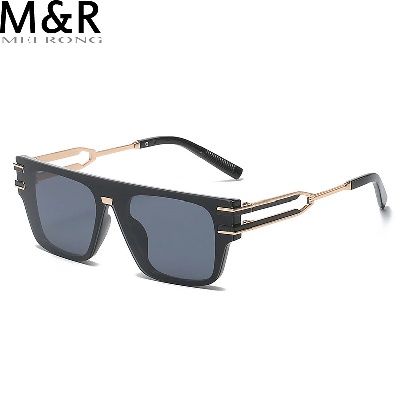 Модные квадратные солнцезащитные очки в металлической оправе для женщин