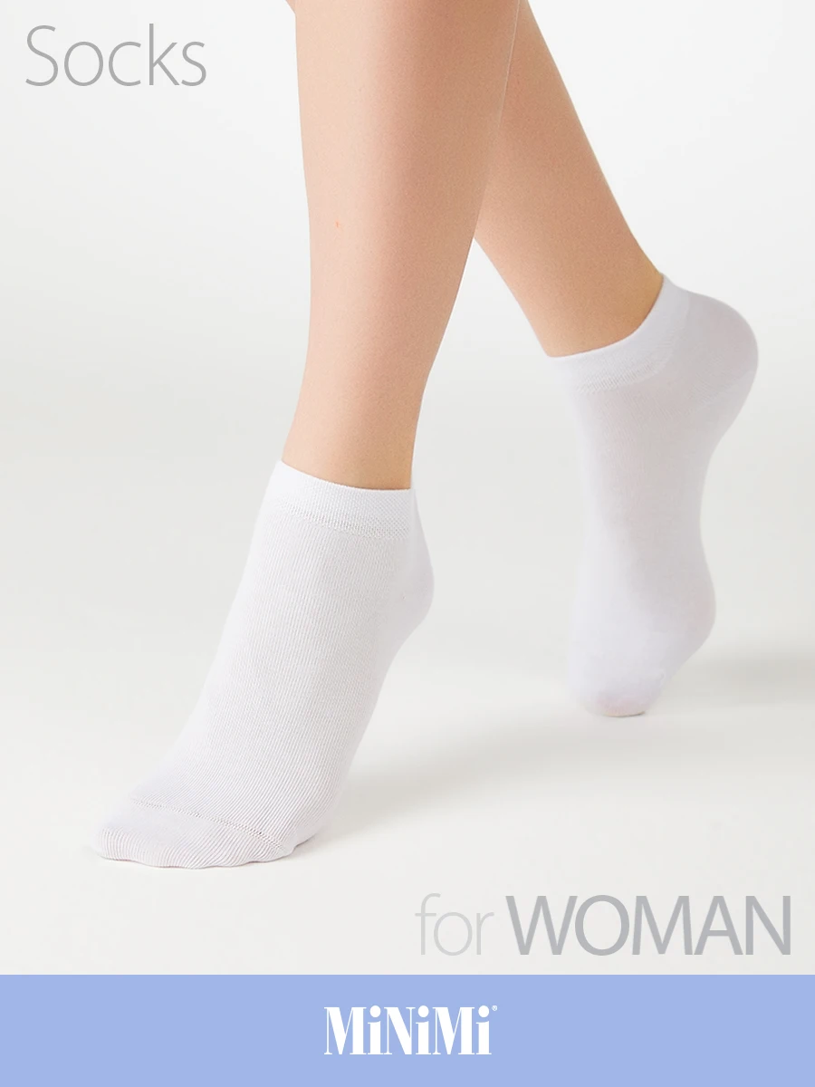 Носки женские MiNiMi Cotone 1201 носки короткие хлопок спортивные набор 10 шт | Женская