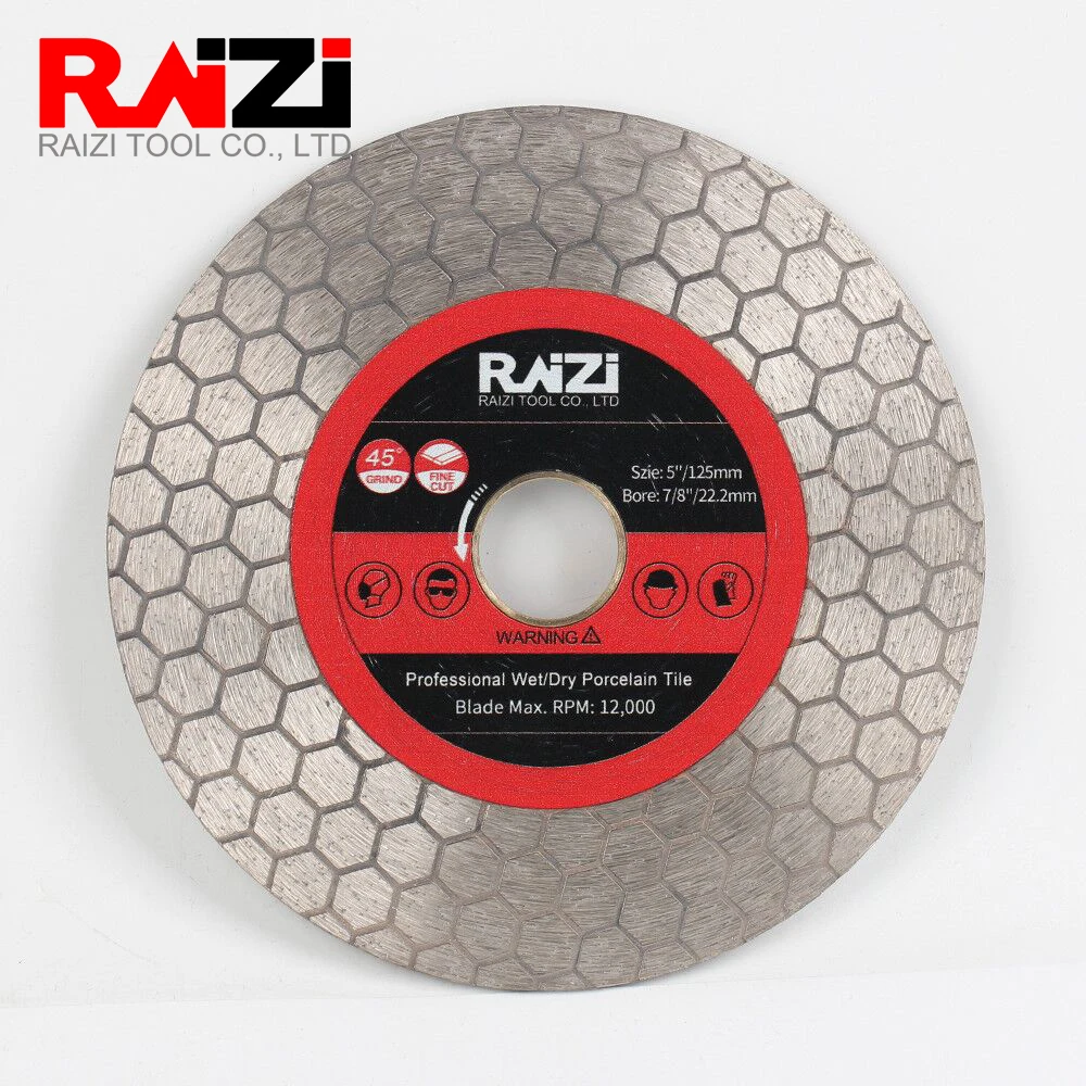 

Алмазная пила Raizi 5 дюймов для резки и шлифования плитки