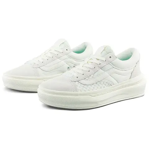 Белые светло-коричневые кроссовки унисекс Vans Old Skool Overt Plus ComfyCush VN0A4BVLQC5