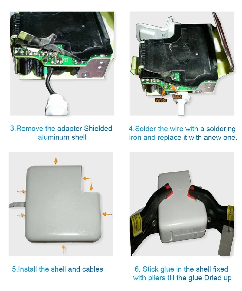 Оригинальный ремонтный L/T наконечник Магнитный MagSaf * 1 2 кабель провод для Macbook Air Pro Retina 45 Вт 60 Вт 85 Вт адаптер питания зарядное устройство